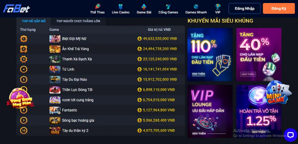 Chương Trình VIP dg789 khuyến mãi
